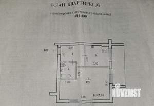 1-к квартира, вторичка, 38м2, 9/9 этаж