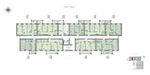 2-к квартира, строящийся дом, 64м2, 7/7 этаж
