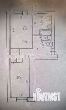 2-к квартира, вторичка, 44м2, 4/5 этаж