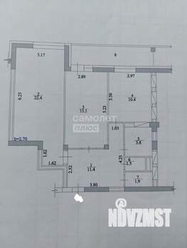 2-к квартира, вторичка, 67м2, 3/9 этаж