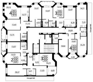 3-к квартира, сданный дом, 73м2, 3/7 этаж