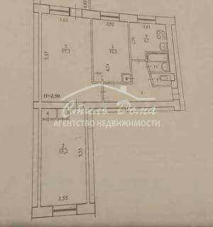 3-к квартира, вторичка, 59м2, 5/5 этаж