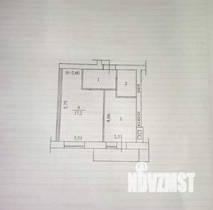 1-к квартира, вторичка, 34м2, 2/3 этаж