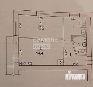 2-к квартира, вторичка, 40м2, 2/5 этаж