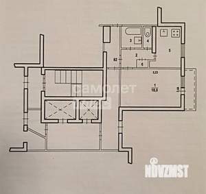 1-к квартира, вторичка, 34м2, 1/16 этаж