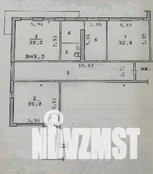 3-к квартира, вторичка, 192м2, 16/22 этаж