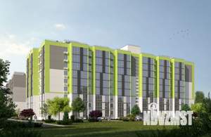1-к квартира, строящийся дом, 46м2, 3/9 этаж