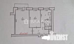 2-к квартира, вторичка, 46м2, 7/9 этаж