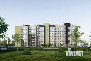 1-к квартира, строящийся дом, 34м2, 8/9 этаж