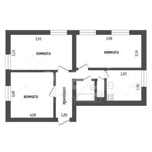 3-к квартира, вторичка, 78м2, 1/4 этаж