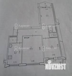 3-к квартира, вторичка, 65м2, 9/9 этаж