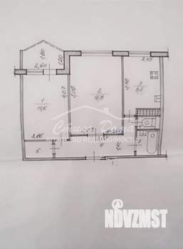 2-к квартира, вторичка, 51м2, 6/9 этаж