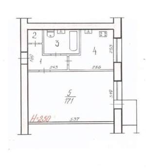 1-к квартира, вторичка, 31м2, 1/9 этаж