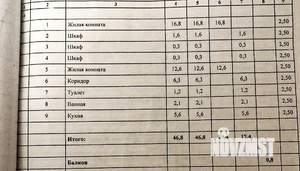 2-к квартира, вторичка, 47м2, 4/5 этаж